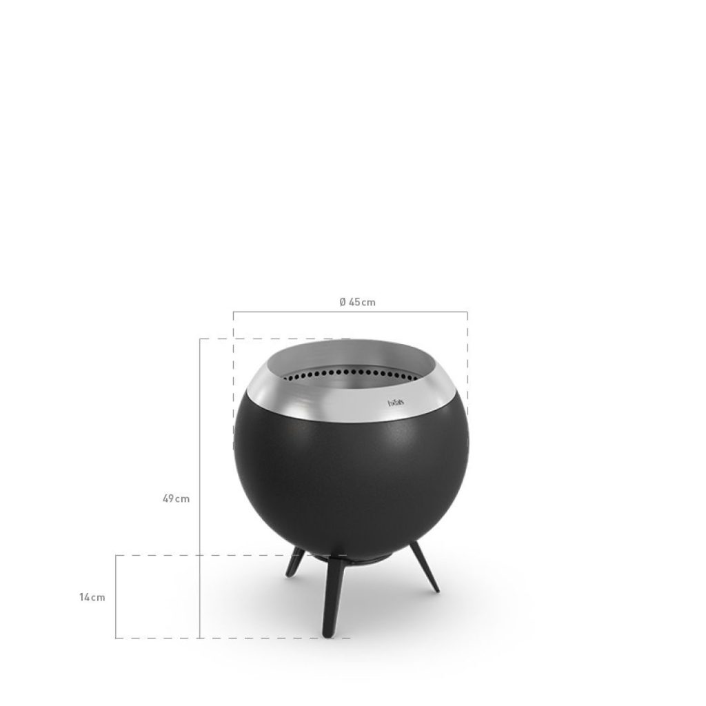 MOON 45 – Brasero avec pied bas – vue 6