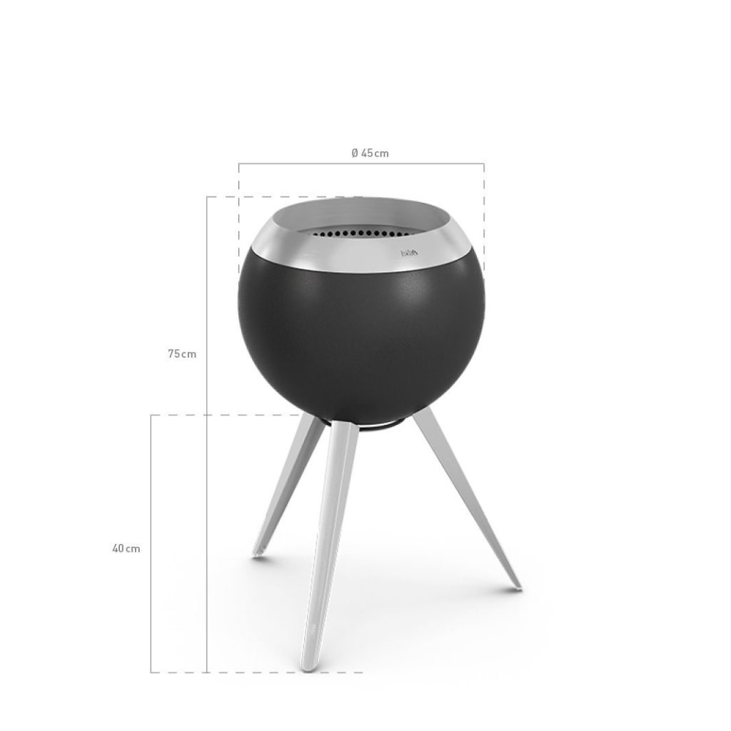 MOON 45 – Brasero avec pied haut – vue 2