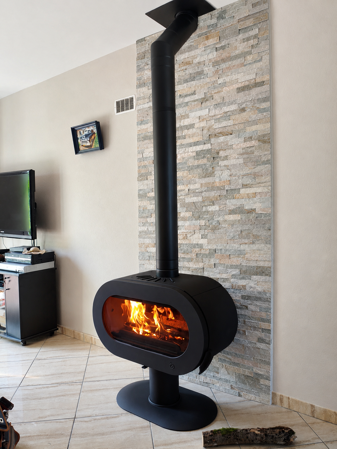 Poêles à bois – Poêle à bois Fonte Fifty Plus sur Pied – boulzicourt